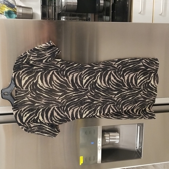 💕DEVON WINDSOR💕 Gemma Dress ~ Zebra Print Medium M - Picture 9 of 13